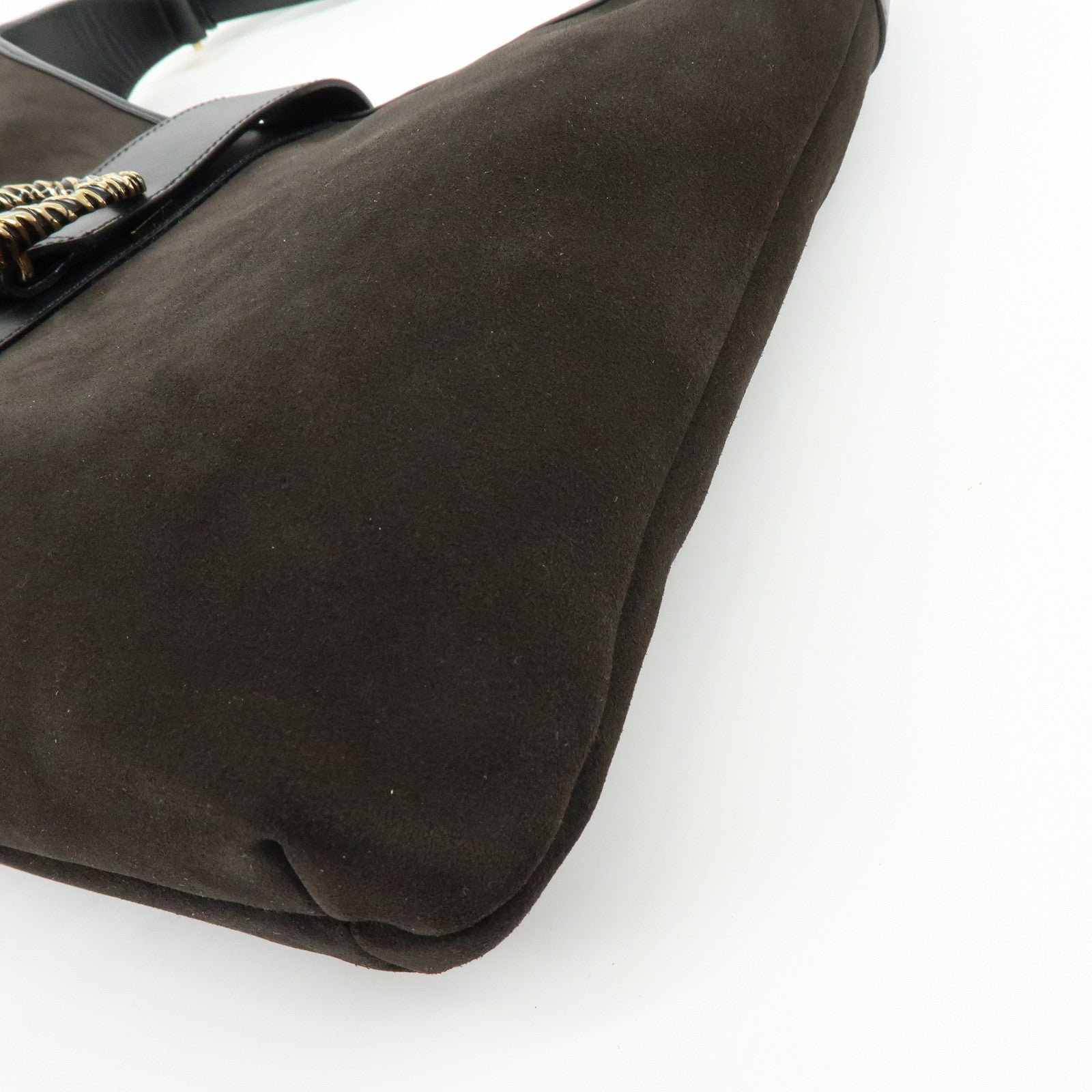 GUCCI Dionysus Suede Leather Shoulder Bag Hand Bag Dark Brown 001.4067