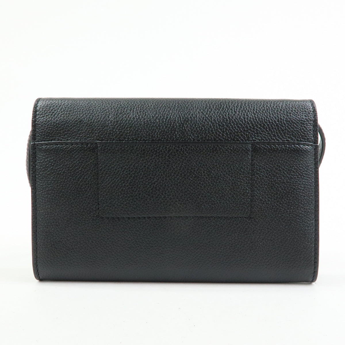 BALENCIAGA Small Logo Leather Crossbody Bag Shoulder Bag black 674892