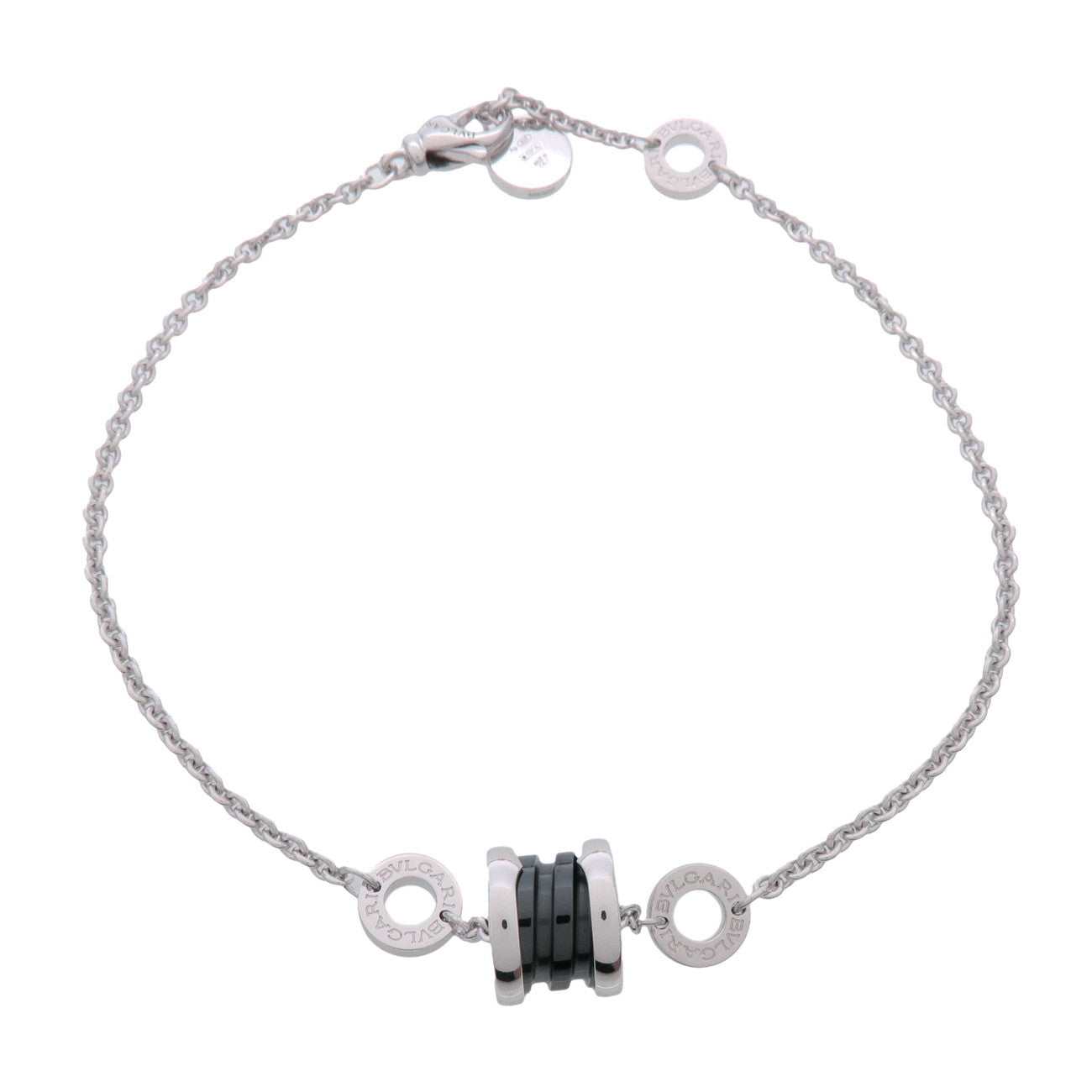 BVLGARI B-zero1 Save the Children Bracelet SV925 Ceramic Silver Black