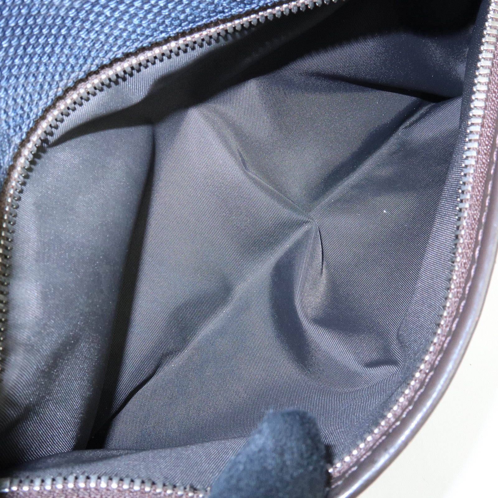 Louis Vuitton Damier Geant Canvas Leather Waist Body Bag Bleu Ocean
