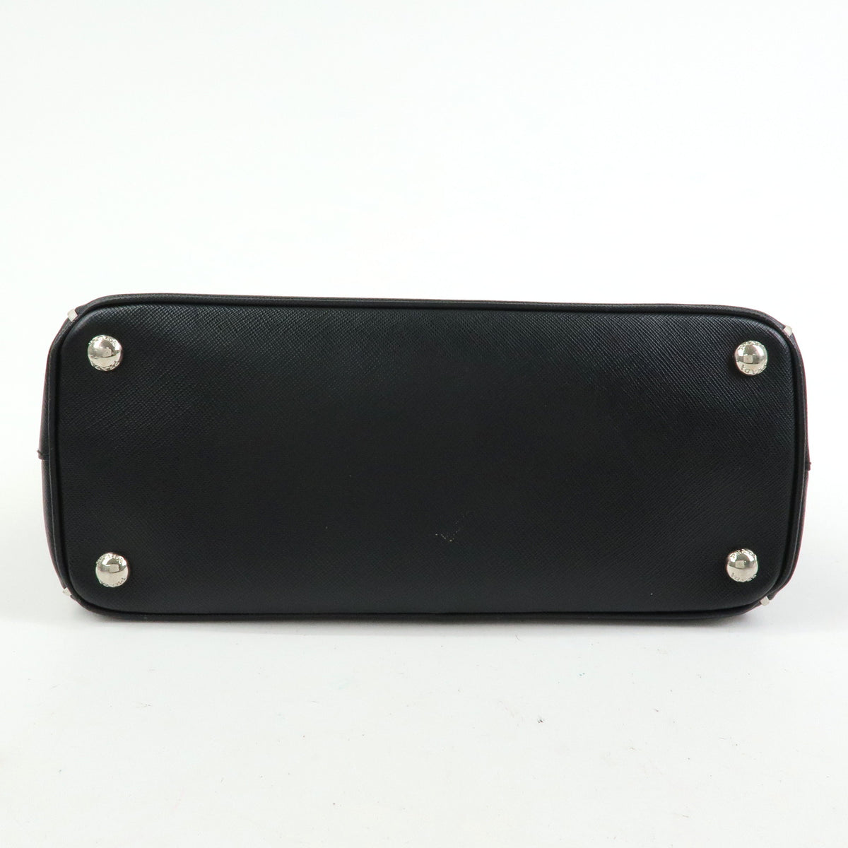 PRADA Galleria Triangle Logo Saffiano Leather 2way Bag Black 1BA801