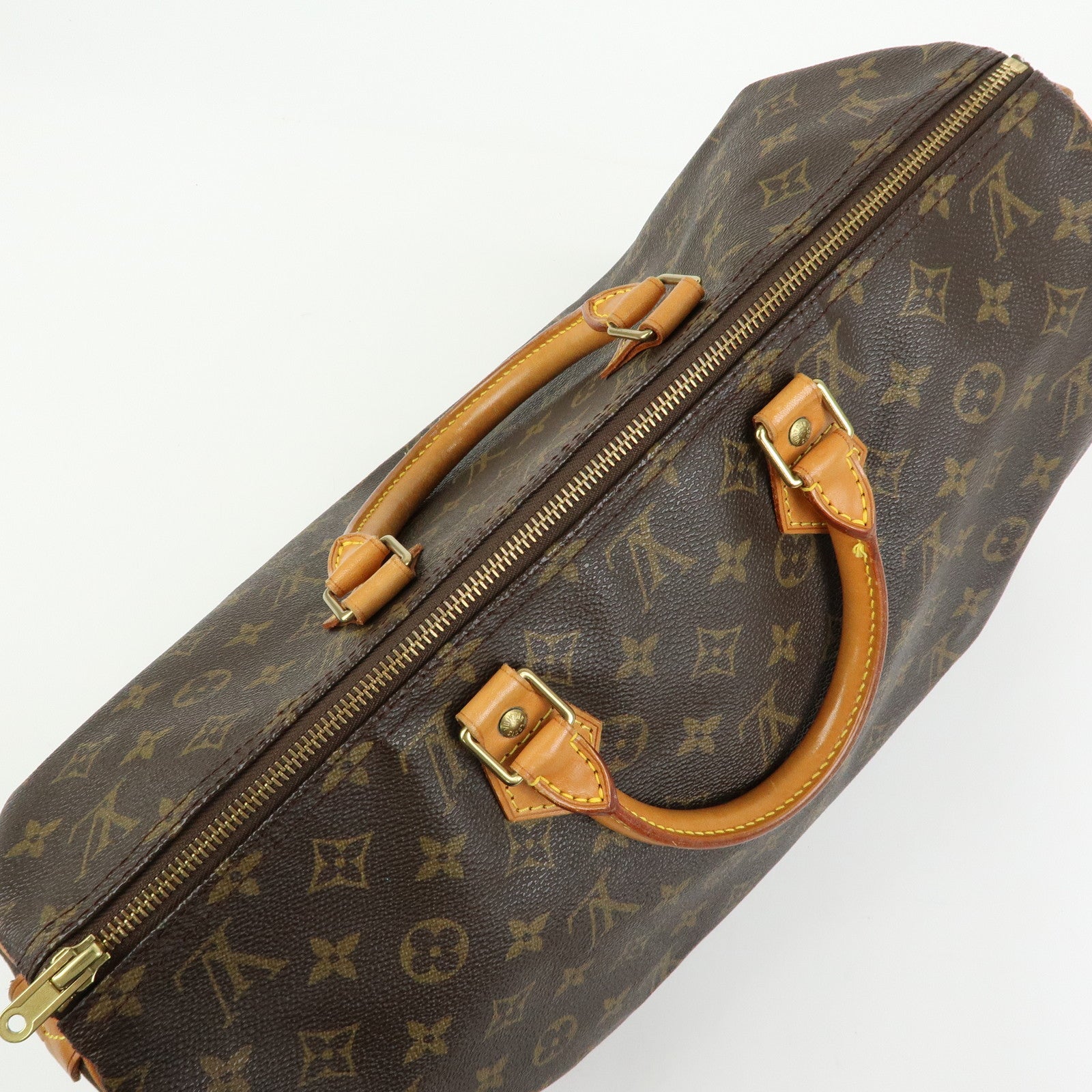 Louis Vuitton Monogram Speedy 40 Hand Bag Boston Bag Brown M41522