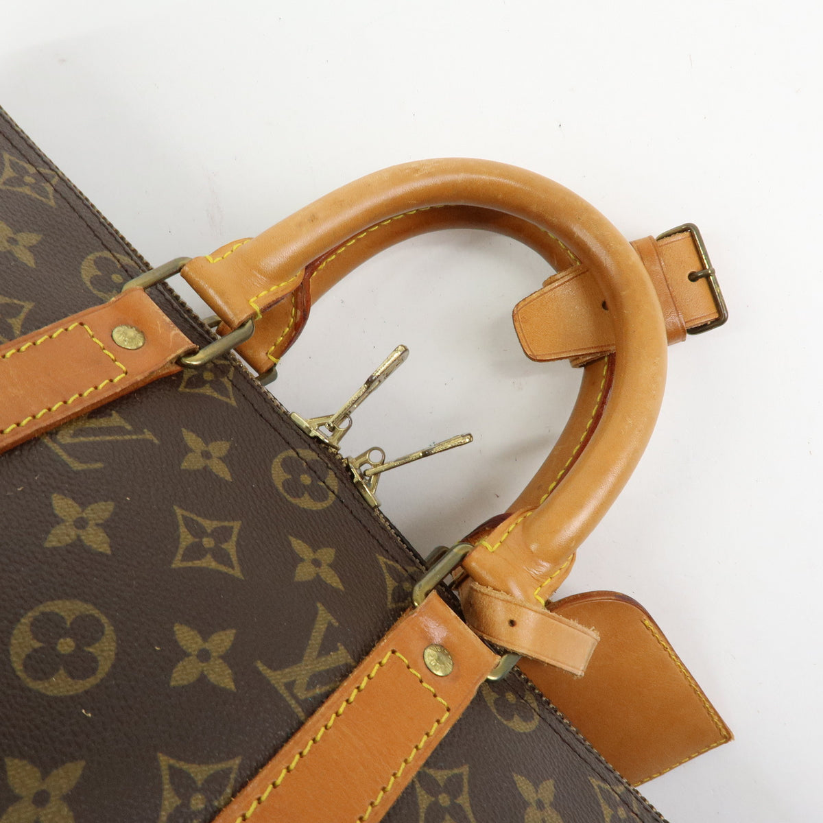 Louis Vuitton Monogram Keep All 45 Boston Bag Brown M41428