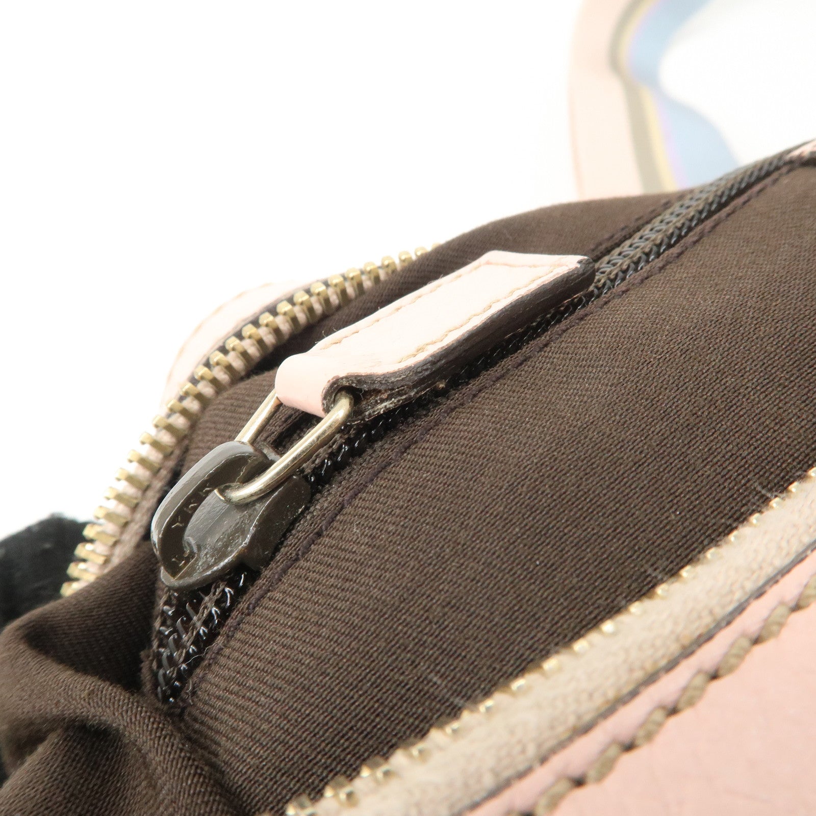 GUCCI GG Canvas Leather Shoulder Bag Crossbody Bag Beige Pink 181092 Used