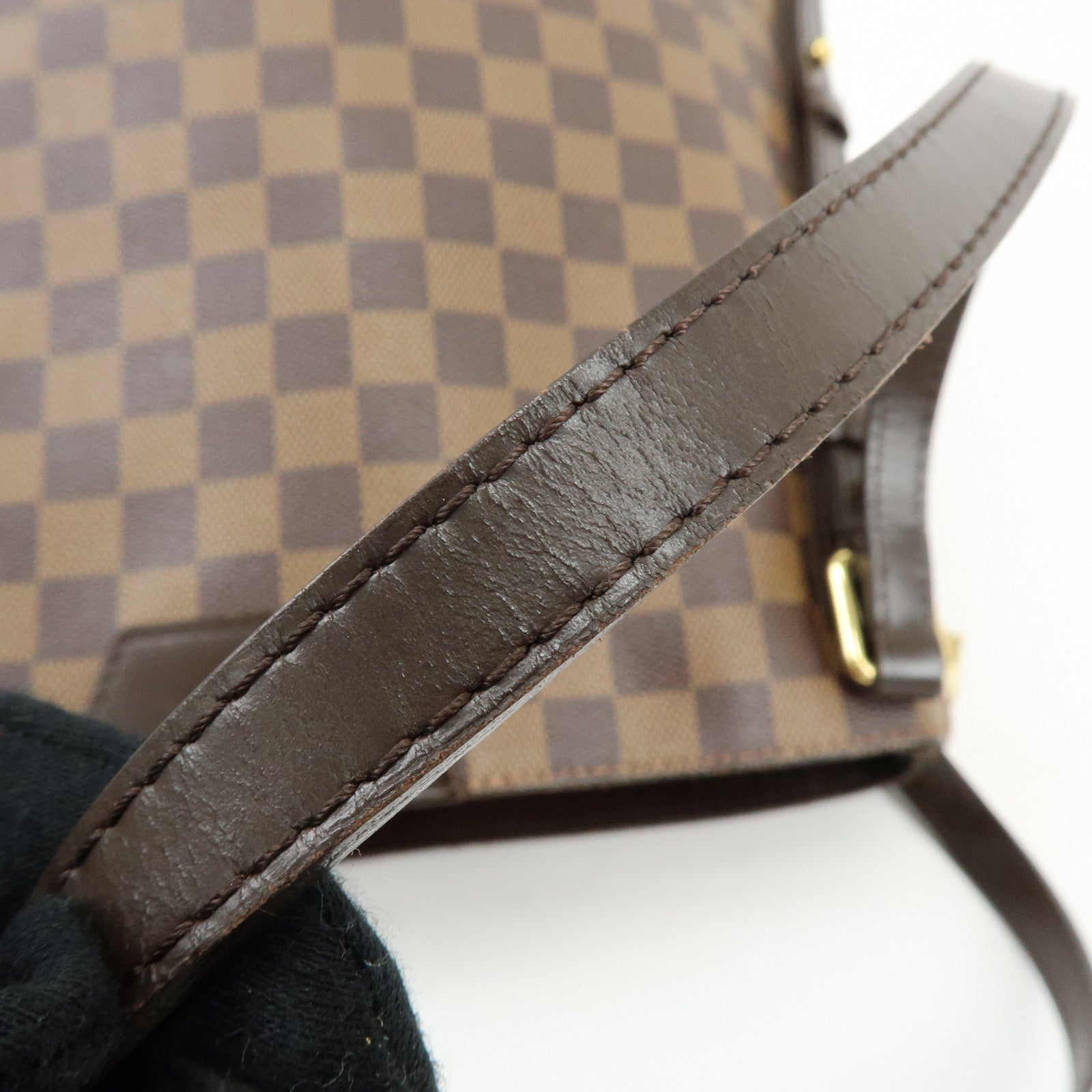 Louis Vuitton Damier Cabas Rivington Canvas Shoulder Bag Brown N41108