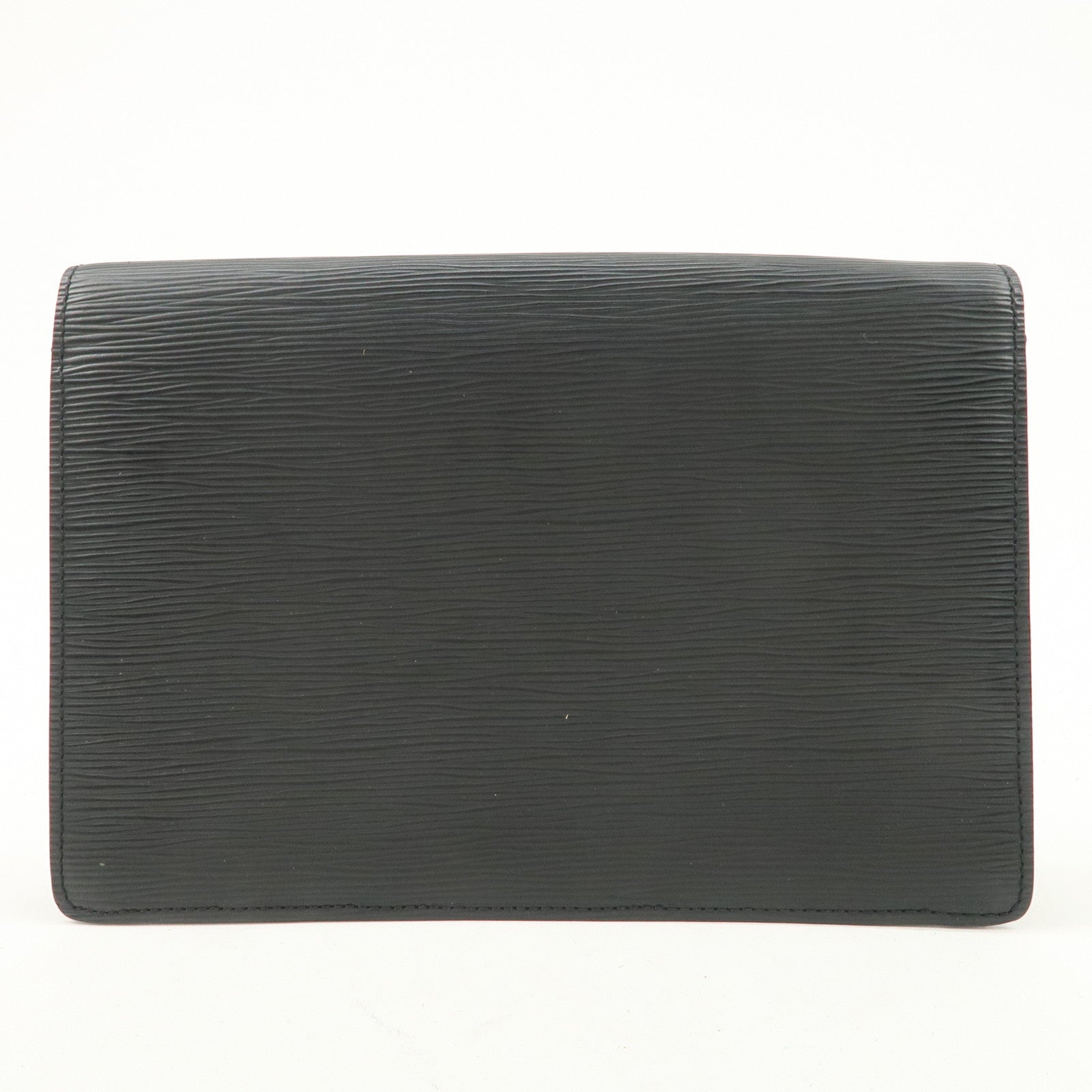 Louis Vuitton Epi Sellier Dragonne Clutch Bag Black M52612 Used