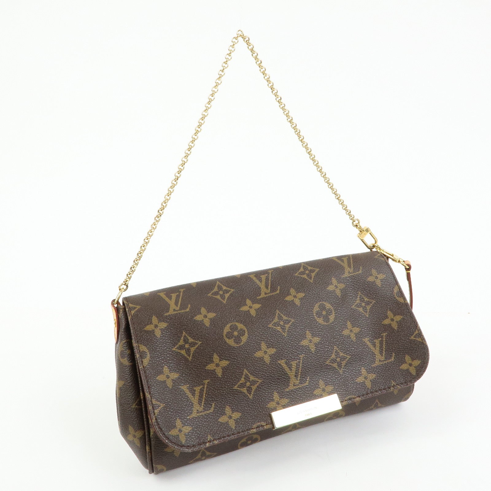 Louis Vuitton Monogram Favorite MM 2Way Bag Shoulder Bag Brown M40718