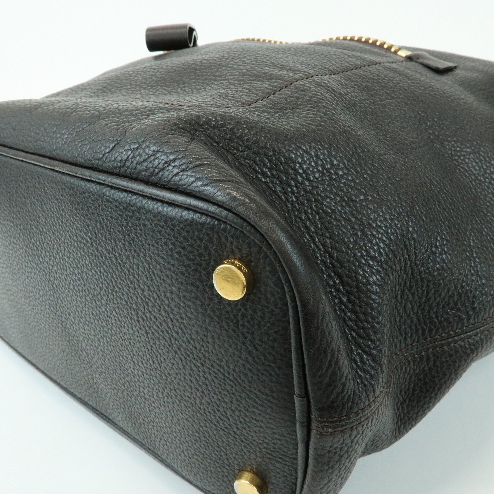 TOM FORD Leather Shoulder Bag Crossbody Bag Black