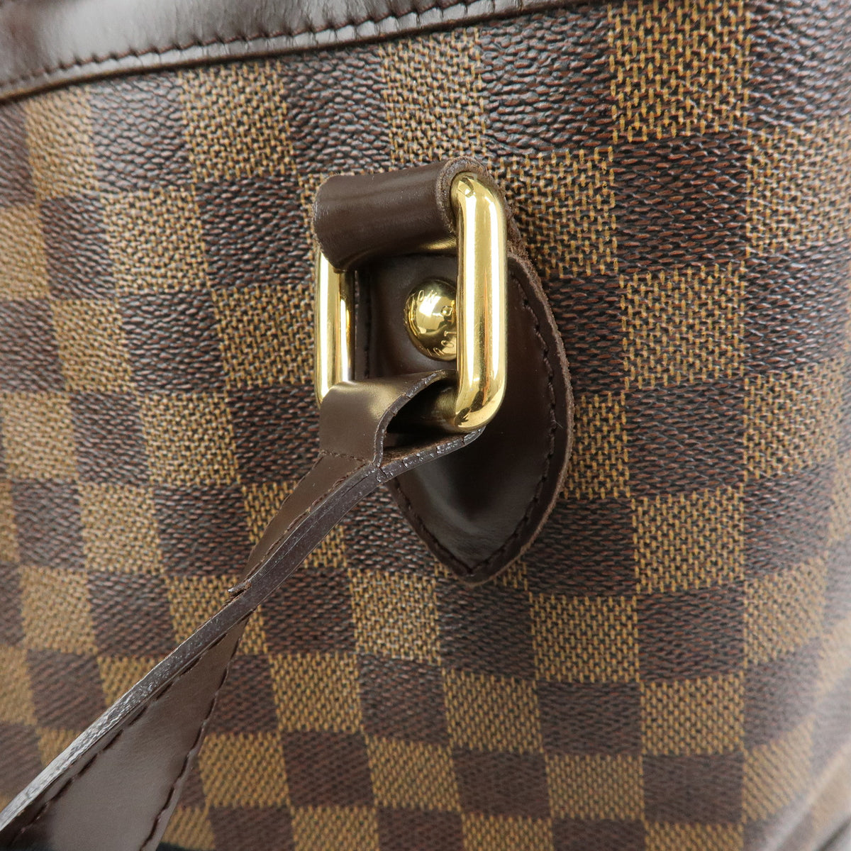 Louis Vuitton Damier Ebene Hampstead PM Hand Bag Tote Bag N51205