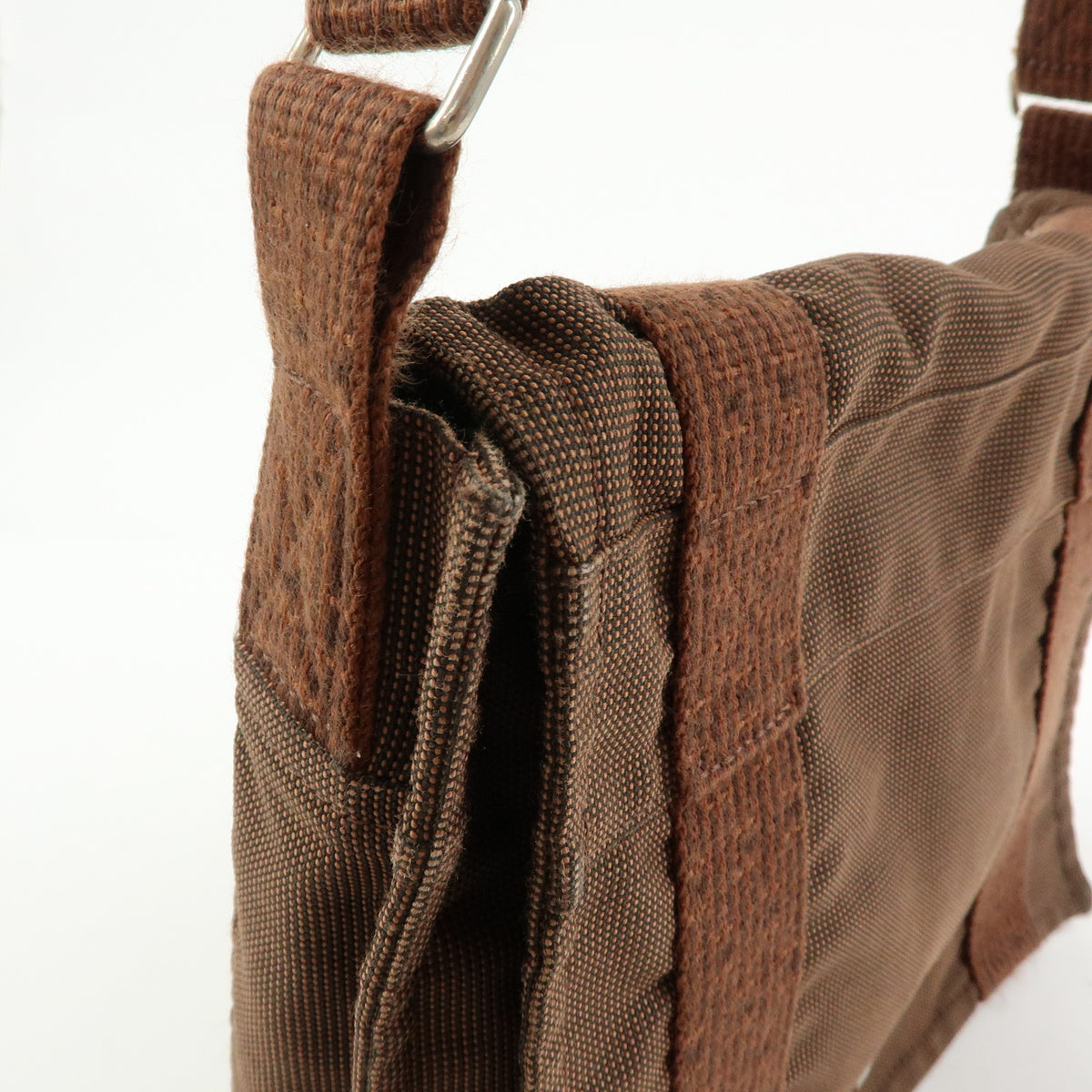 HERMES Herline Bassac PM Fourre Tout Shoulder Bag Crossbody Bag Brown
