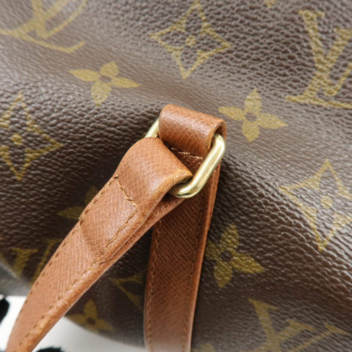 Louis Vuitton Monogram Papillon 30 Hand Bag Brown M51365