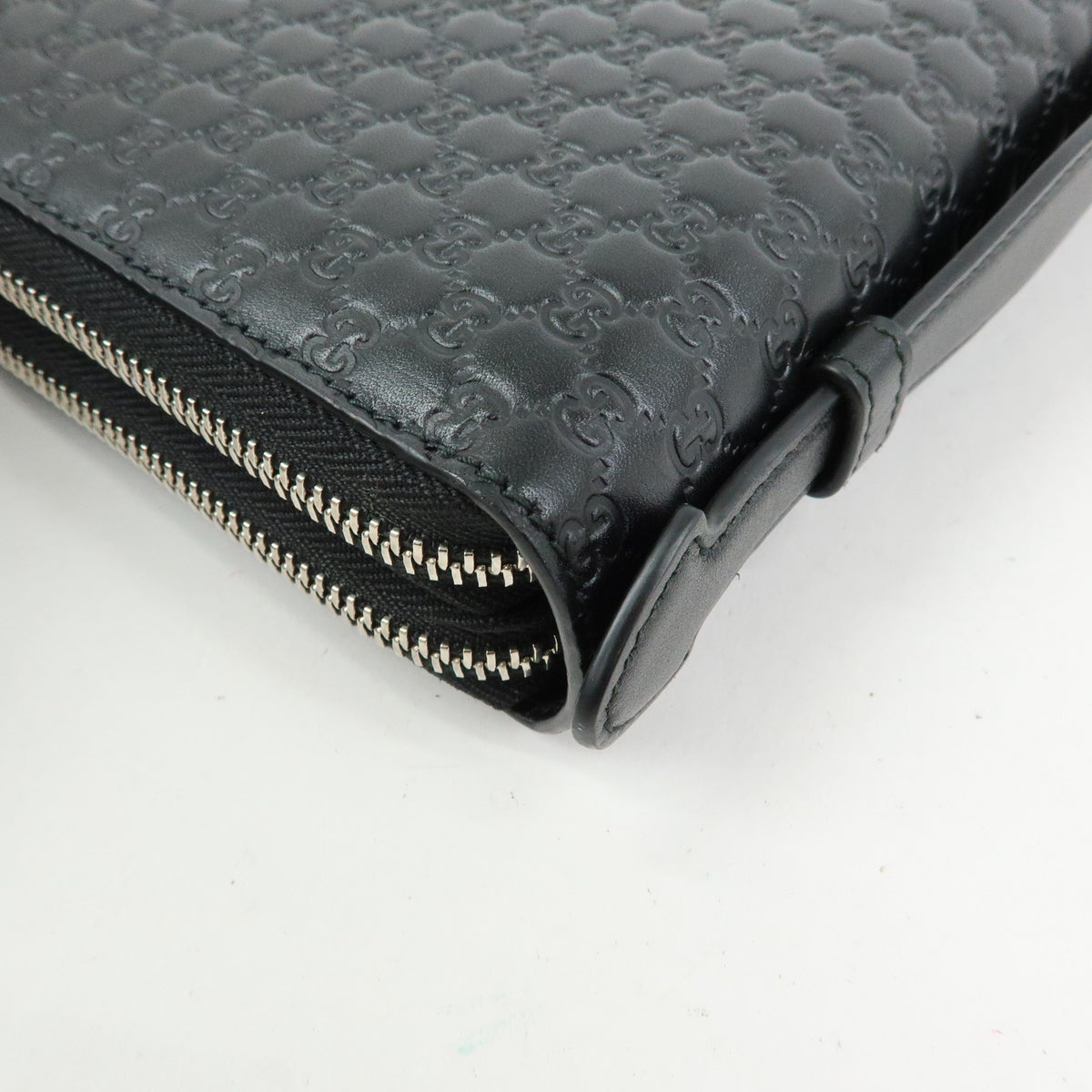 GUCCI Micro Guccishima Leather Travel Document Case Organizer 449246