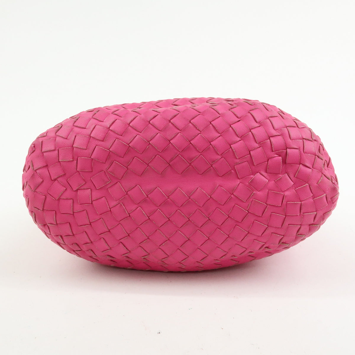 BOTTEGA VENETA Intrecciato Leather Bucket Shoulder Bag Pink