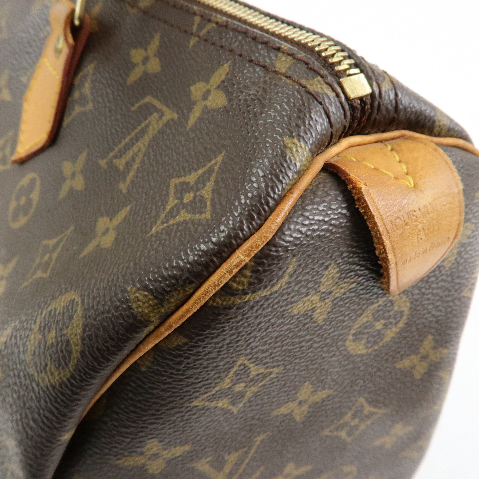Louis Vuitton Monogram Speedy 35 Boston Bag Hand Bag Brown M41524