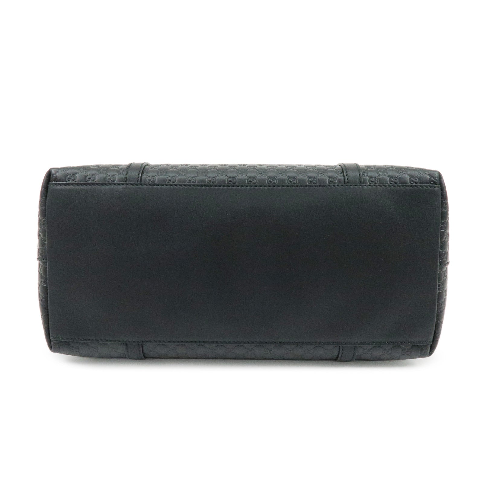 GUCCI Microguccissima Leather 2Way Bag Hand Bag Black 449657