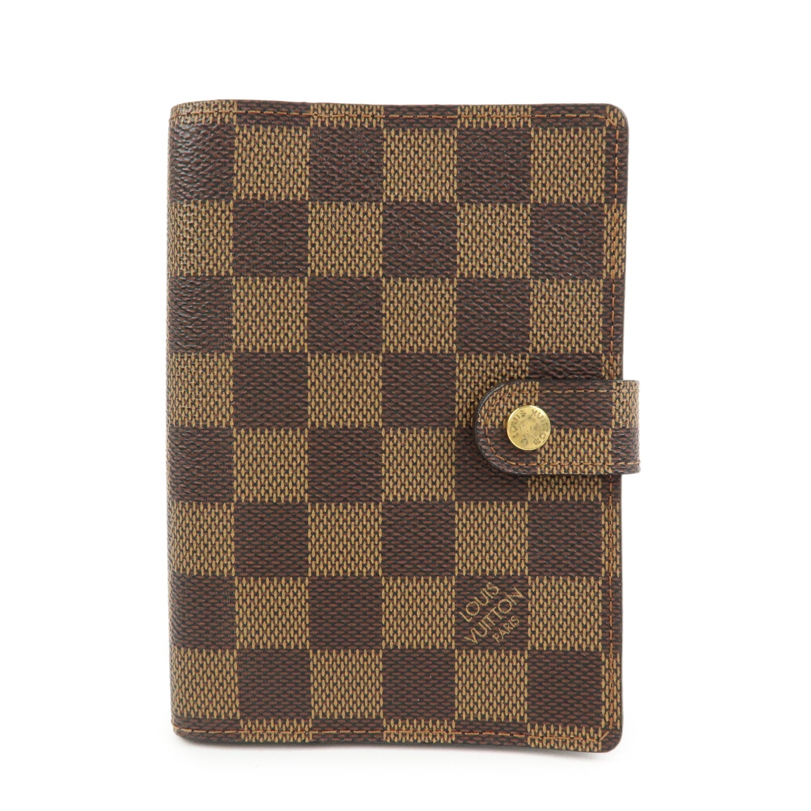 Louis Vuitton Damier Agenda PM Planner Cover Brown R20700