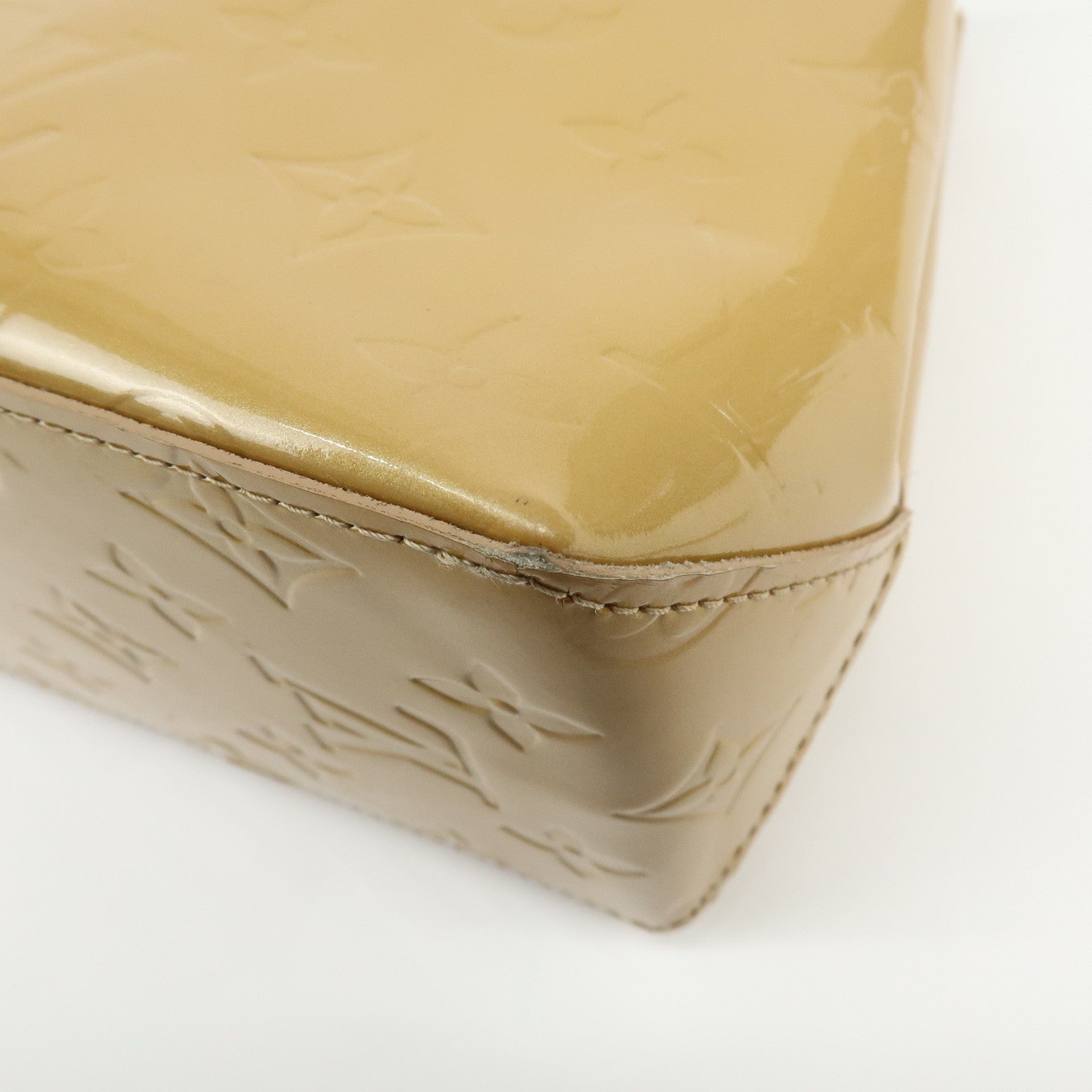 Louis Vuitton Monogram Vernis Reade PM Hand Bag Noisette M91334