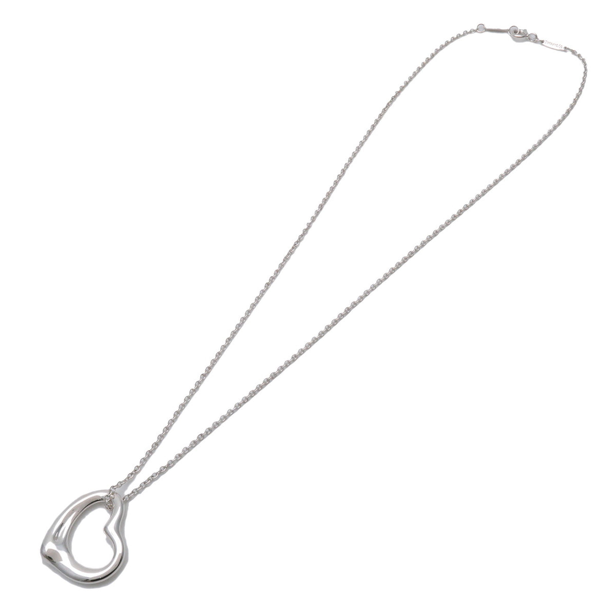 Tiffany & Co Open Heart Necklace SV925 Silver