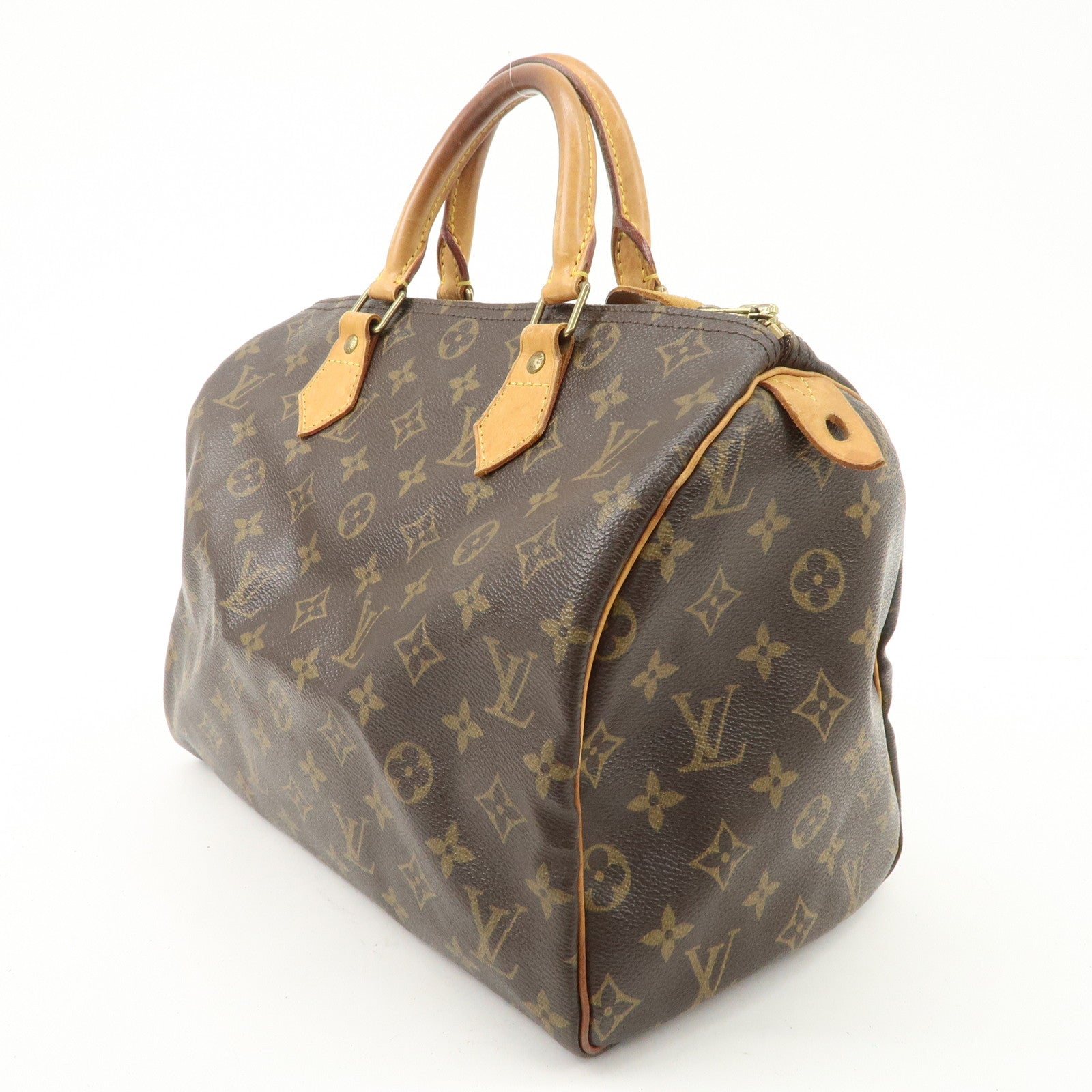 Louis Vuitton Monogram Speedy 30 Hand Bag Boston Bag M41526 Used