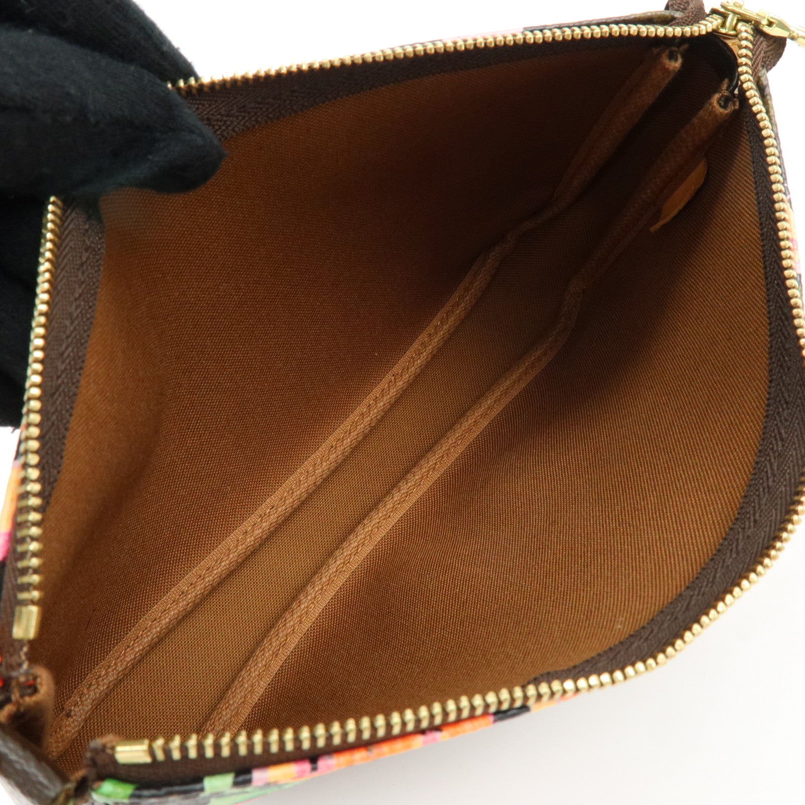 Louis Vuitton Monogram Rose Pochette Accessoires Hand Bag Pouch M48615