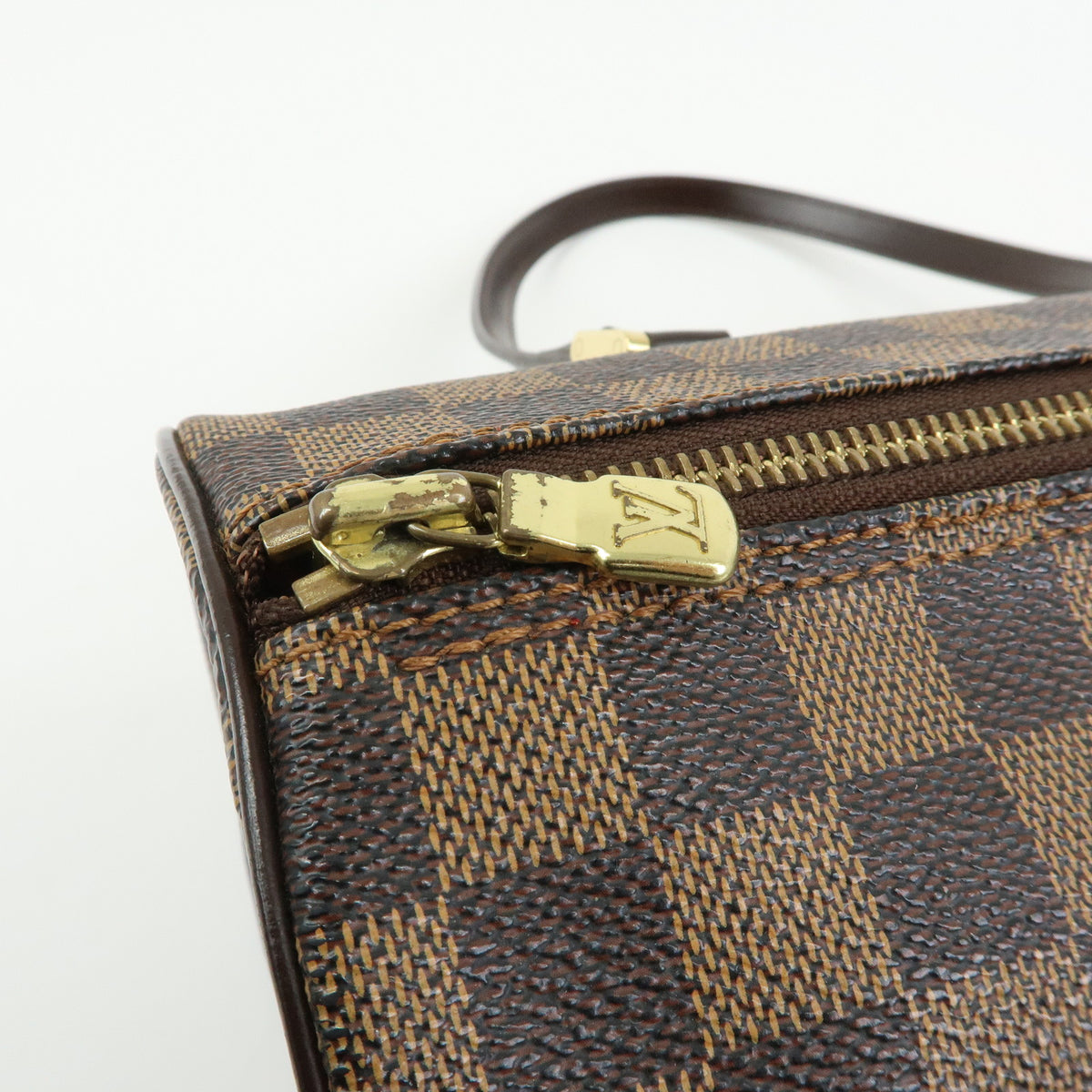 Louis Vuitton Damier Ebene Papillon 30 Hand Bag Brown N51303