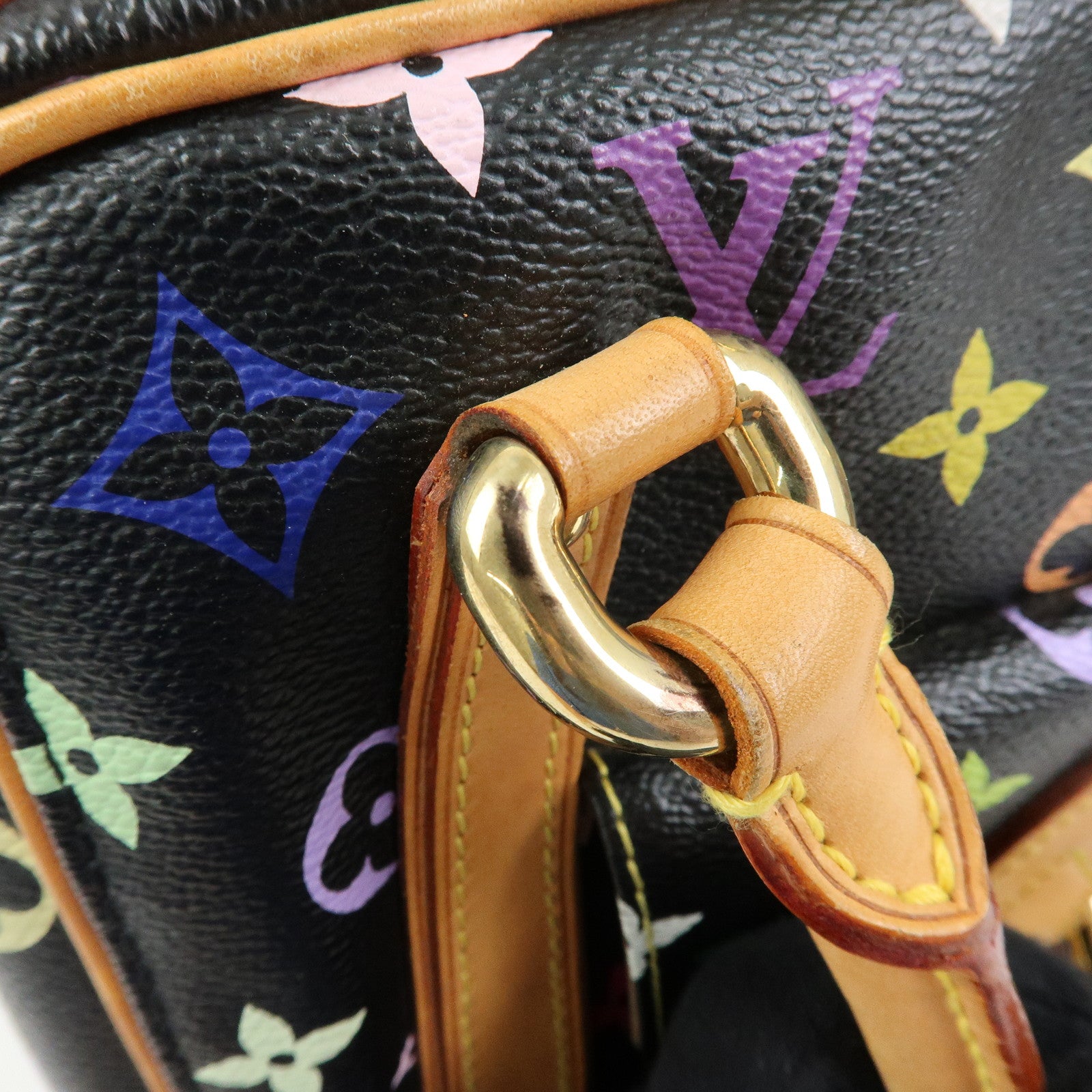 Louis Vuitton Monogram Multicolor Priscilla Hand Bag Noir M40097
