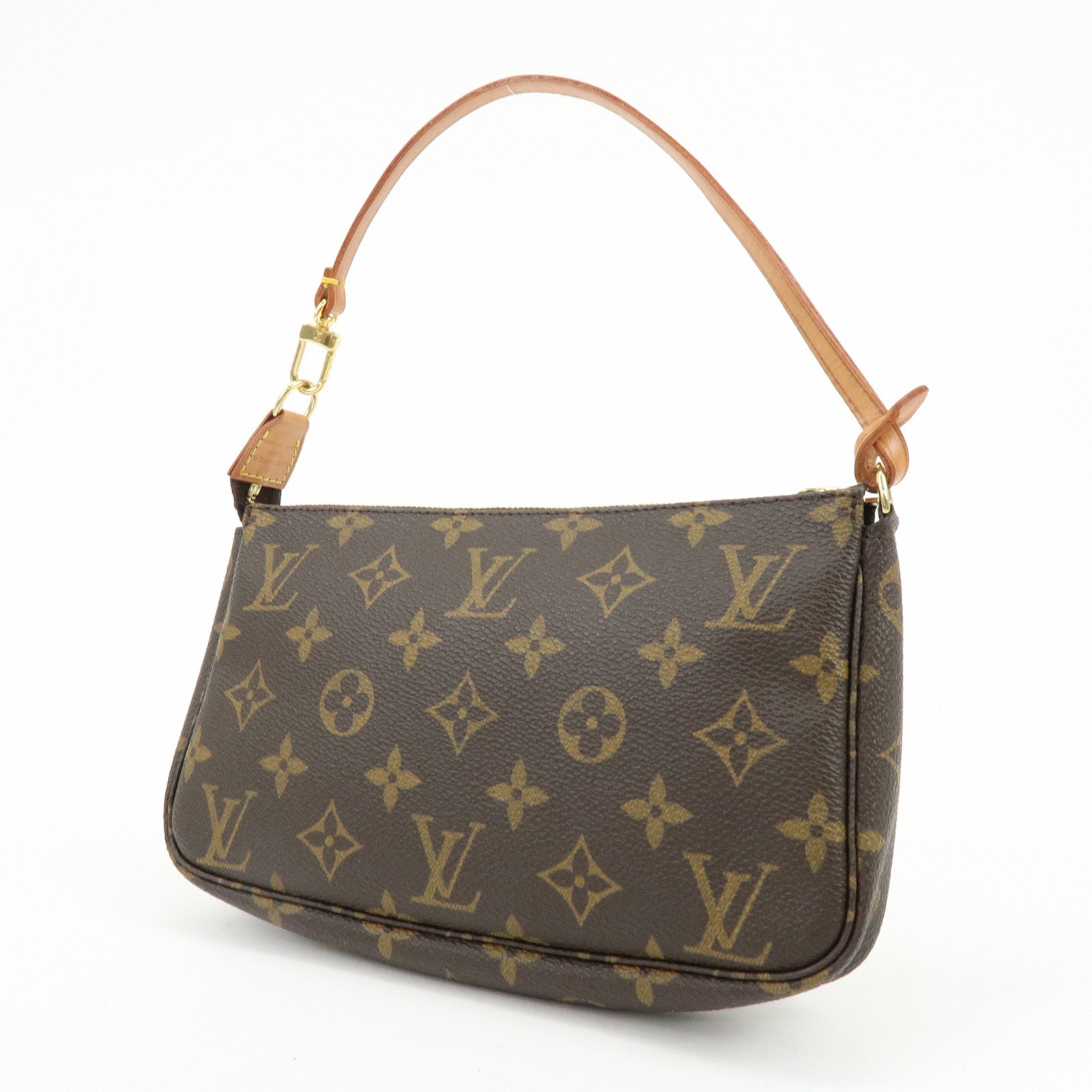 Louis Vuitton Monogram Pochette Accessoires Pouch Hand Bag Brown M51980