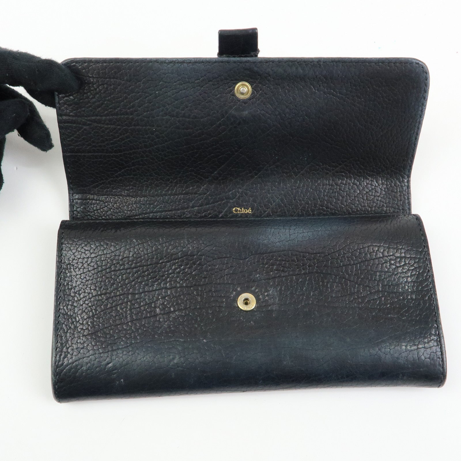 Chloe Set of 2 Alphabet Paddington Leather Long Compact Wallet
