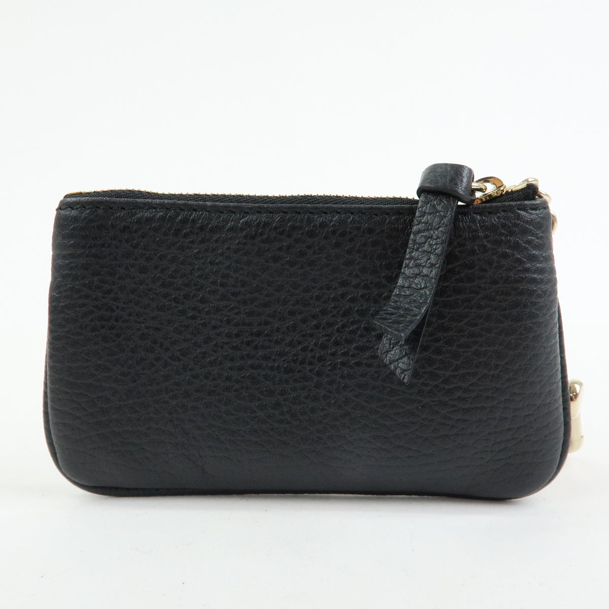 GUCCI Leather Key Case Coin Case Black 368879