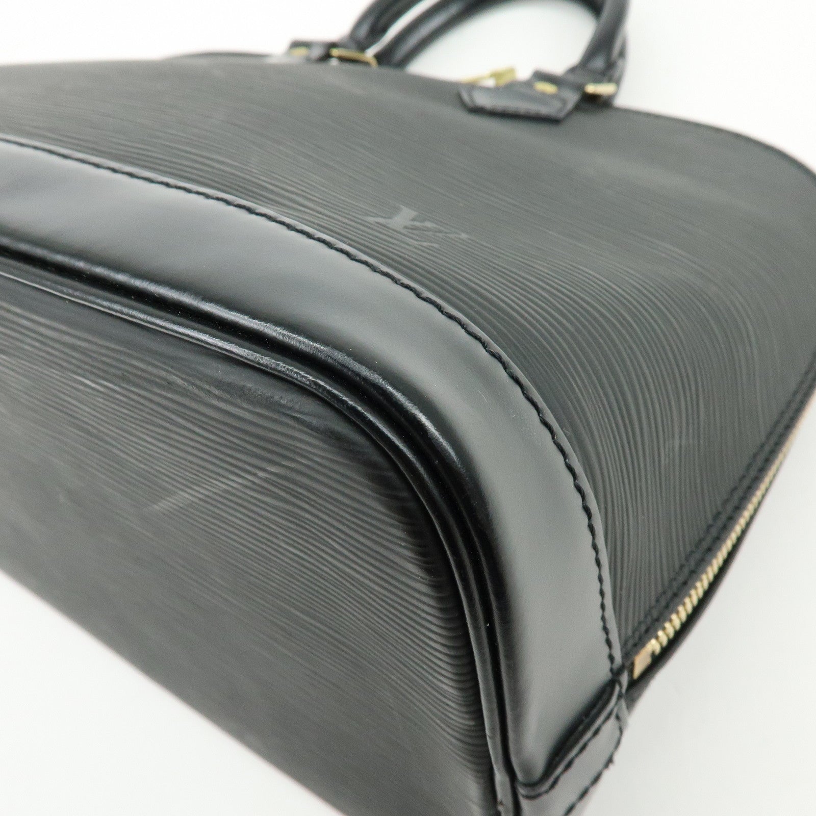 Louis Vuitton Epi Alma PM Leather Hand Bag Noir Black M52142