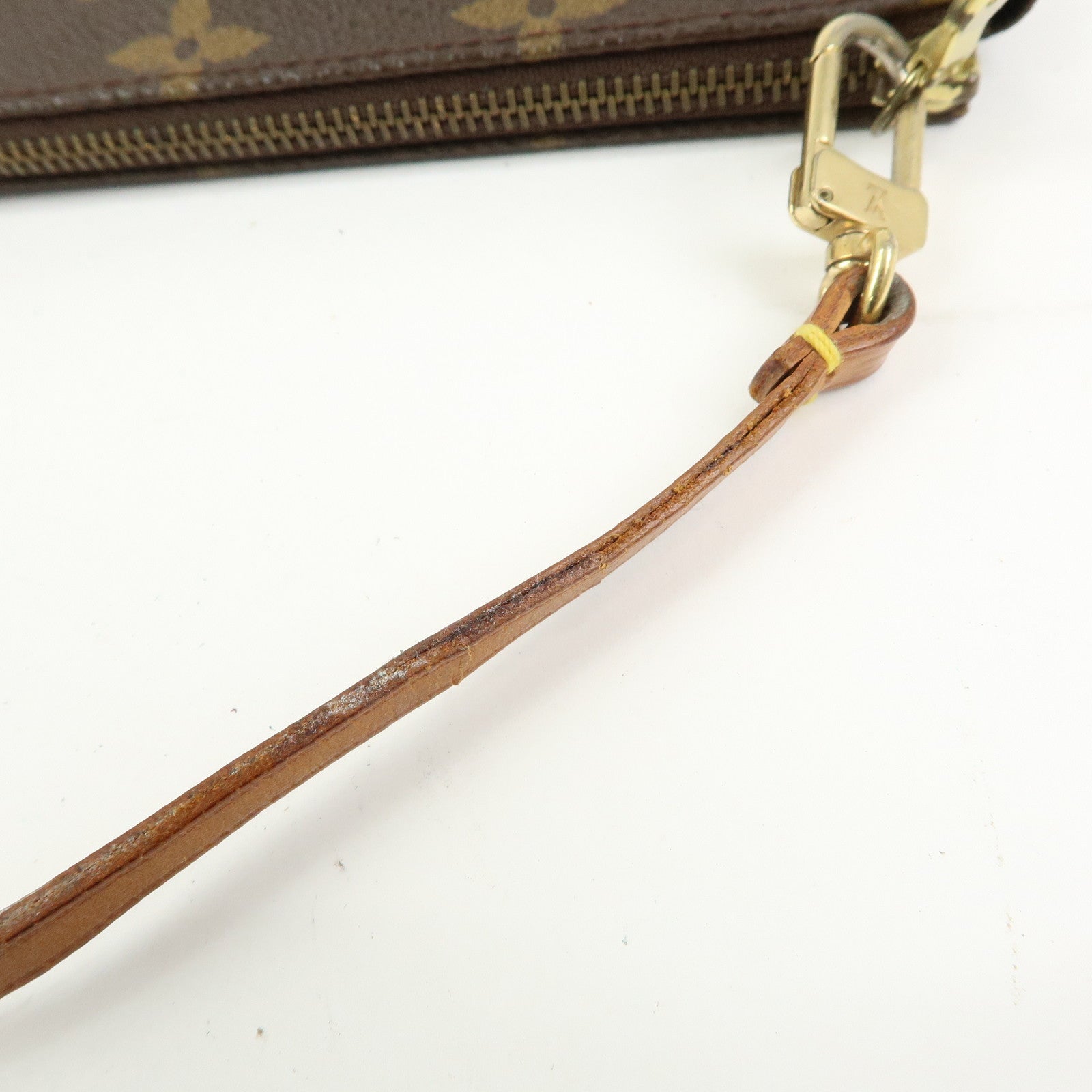 Louis Vuitton Monogram Pochette Accessoires Pouch Hand Bag Brown M51980
