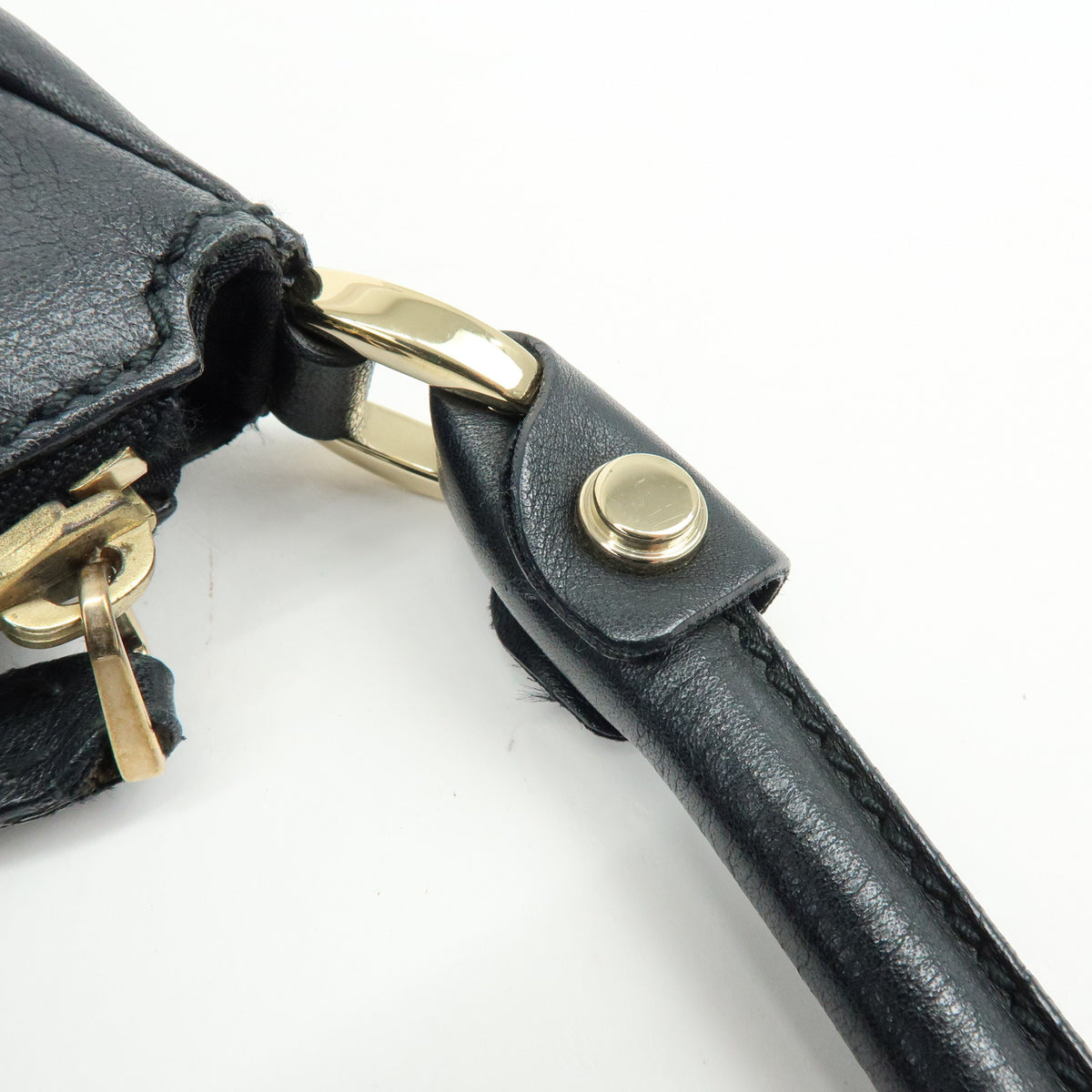 GUCCI Abbey Leather Shoulder Bag Hand Bag Black 189833