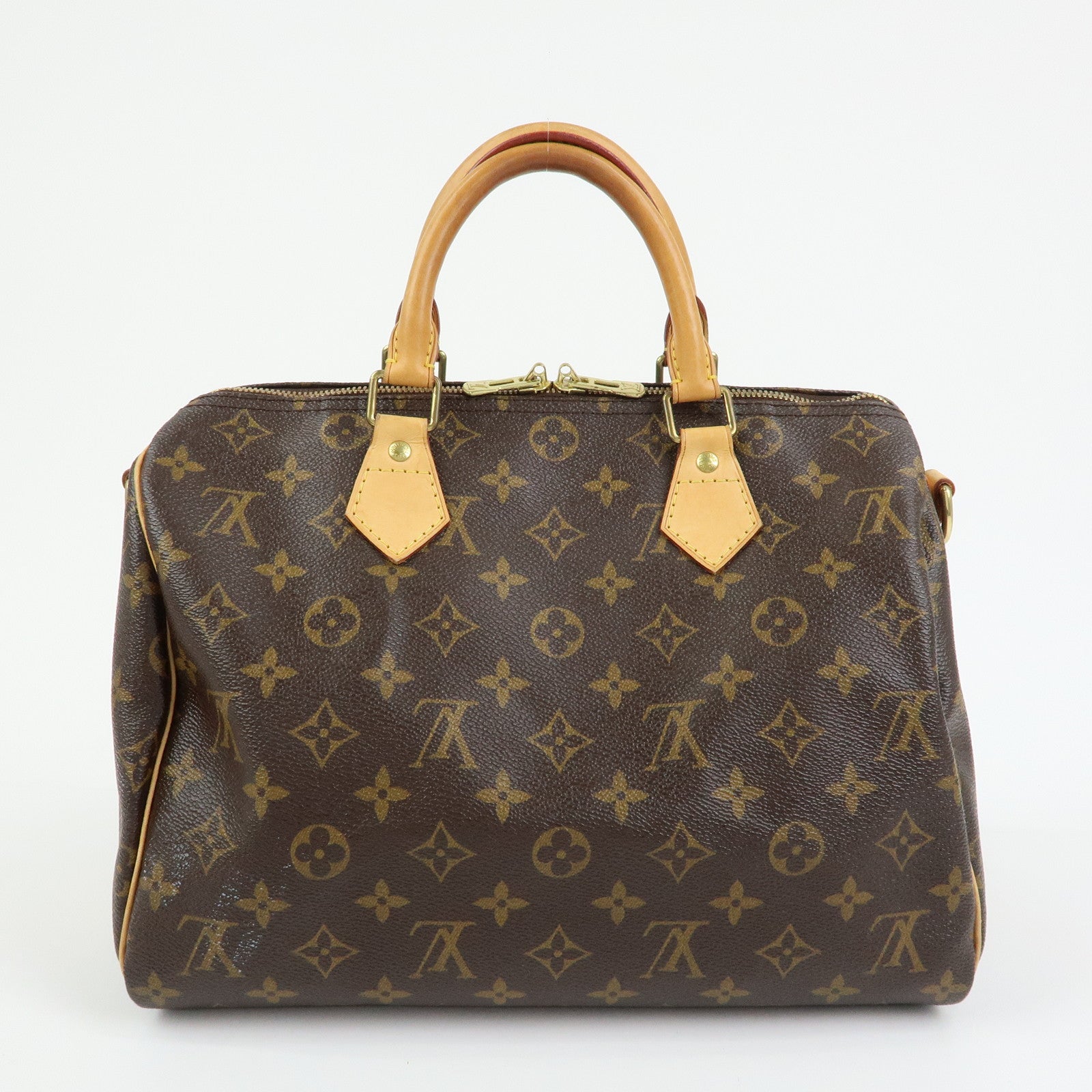 Louis Vuitton Monogram Speedy Bandouliere 30 Boston Bag Brown M40391