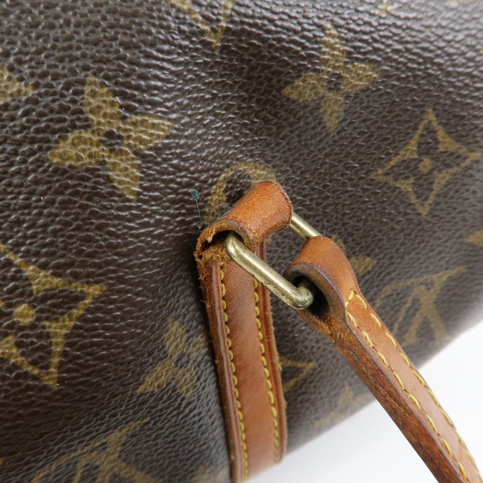 Louis Vuitton Monogram Papillon 30 Hand Bag Brown M51385