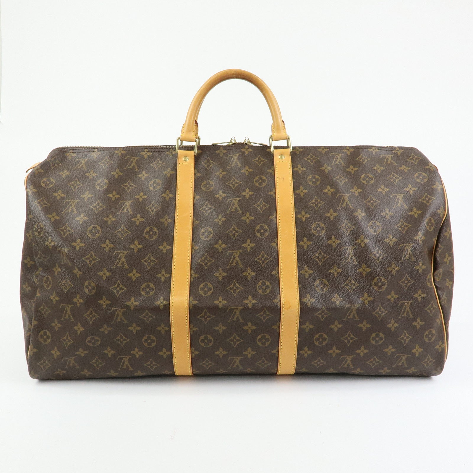 Louis Vuitton Monogram Keep All 60 Boston Bag Brown M41422