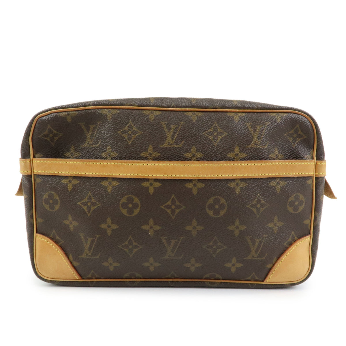 Louis Vuitton Monogram Compiegne 28 Pouch Clutch Bag Brown M51845