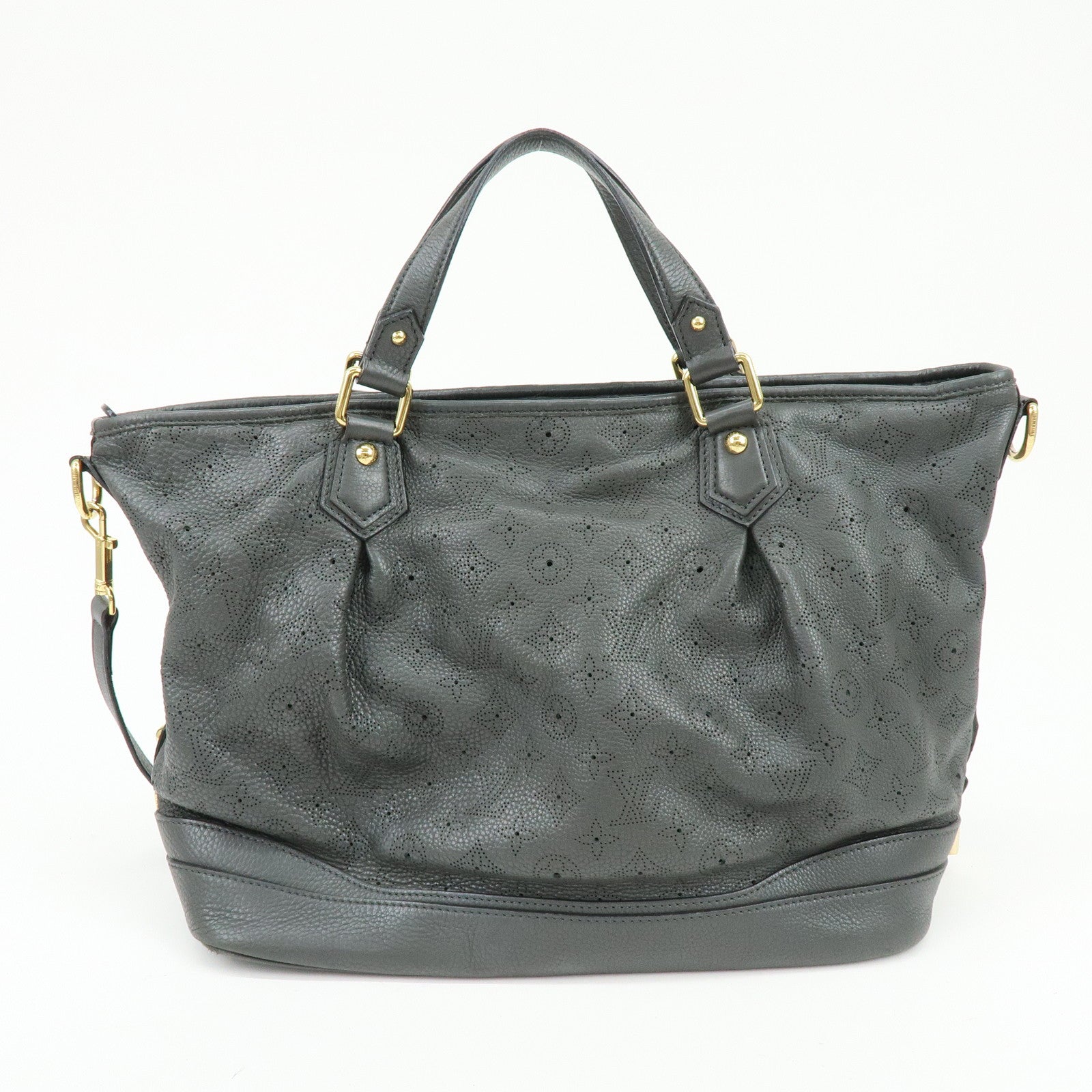 Louis Vuitton Monogram Mahina Stella GM 2Way Hand Bag Anthracite M93178
