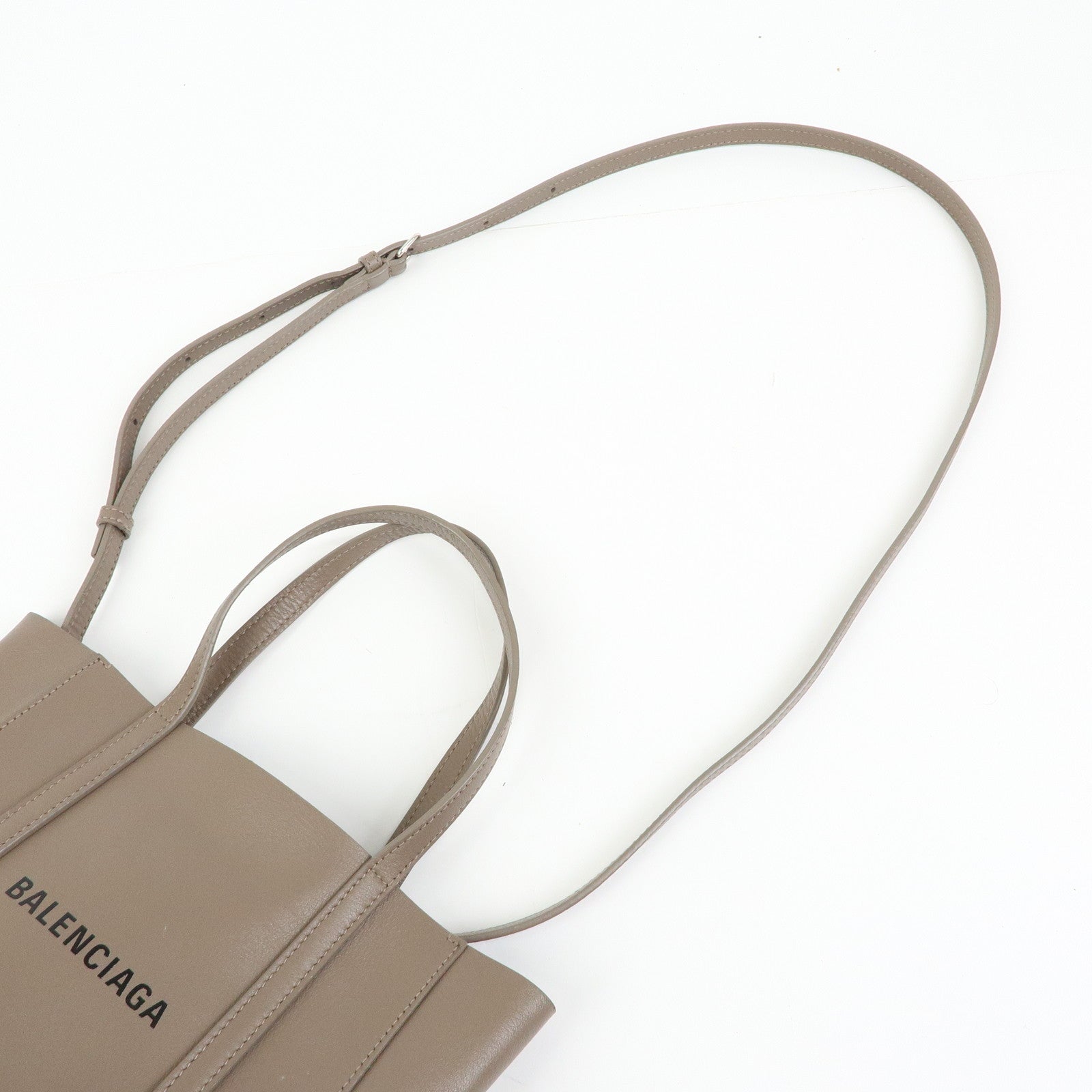 BALENCIAGA Everyday Tote XXS Leather 2Way Tote Bag Light Brown 551815
