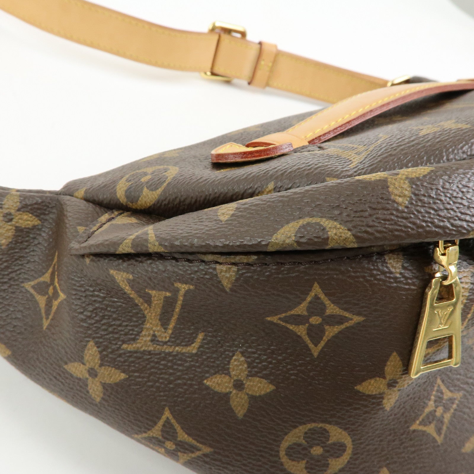 Louis Vuitton Monogram Bum Bag Crossbody Shoulder Bag Brown M43644