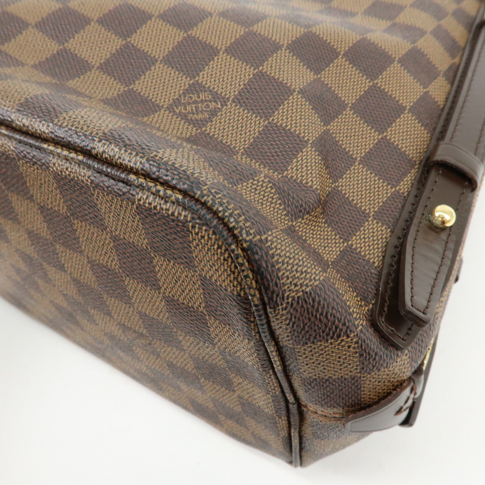 Louis Vuitton Damier Cabas Rivington Canvas Shoulder Bag Brown N41108