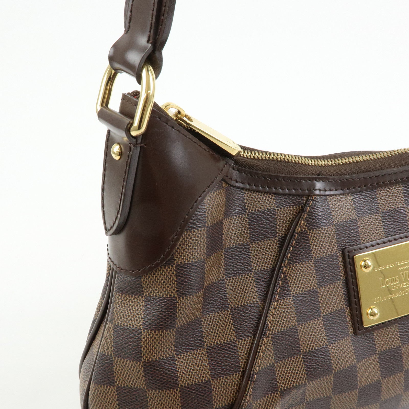 Louis Vuitton Damier Thames GM Shoulder Bag Brown N48181