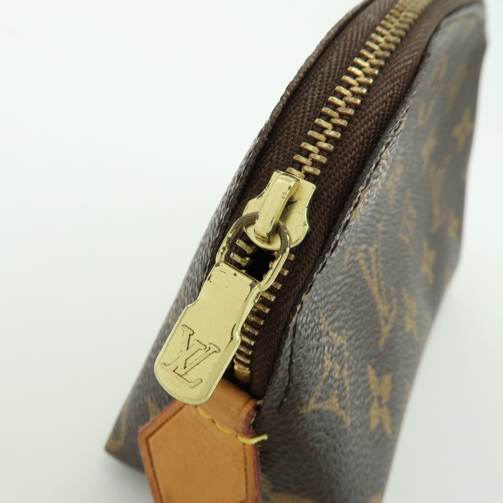Louis Vuitton Monogram Pochette Cosmetic PM Pouch Brown M47515