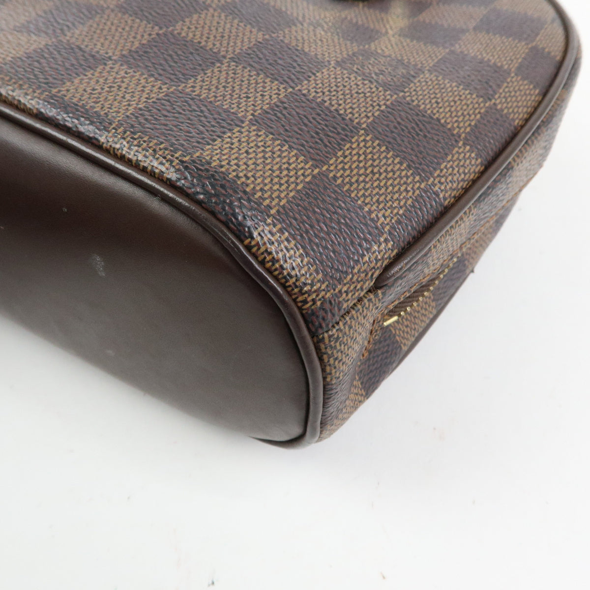 Louis Vuitton Saria Mini Damier Ebene Canvas Leather Hand Bag N51286