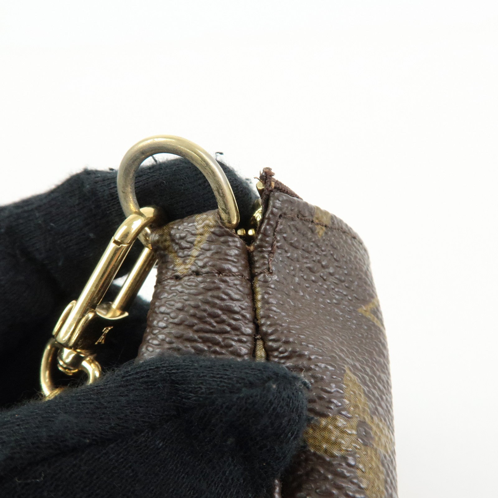 Louis Vuitton Monogram Mini Pochette Accessoires Pouch Brown M58009