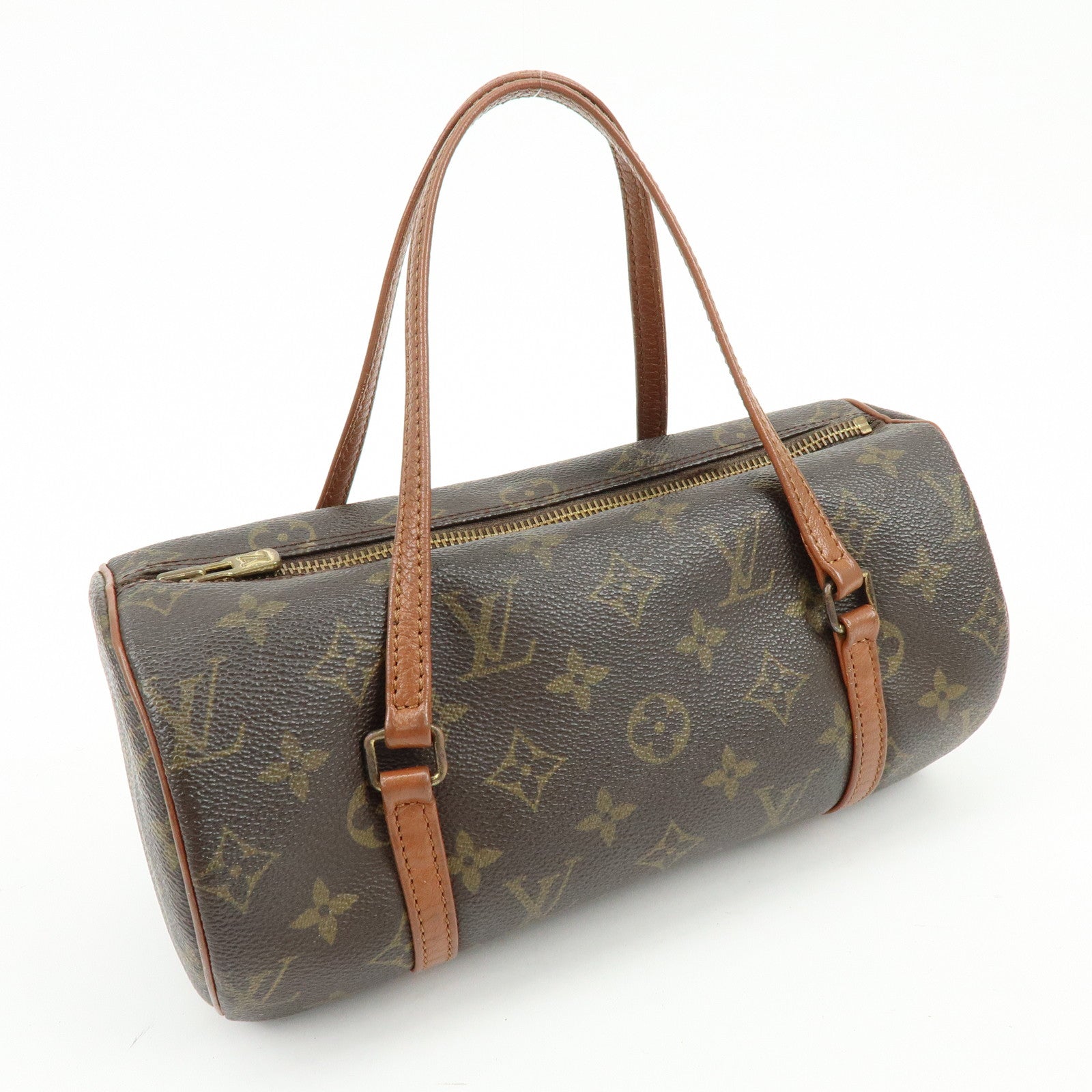 Louis Vuitton Monogram Papillon 26 Hand Bag Brown M51366