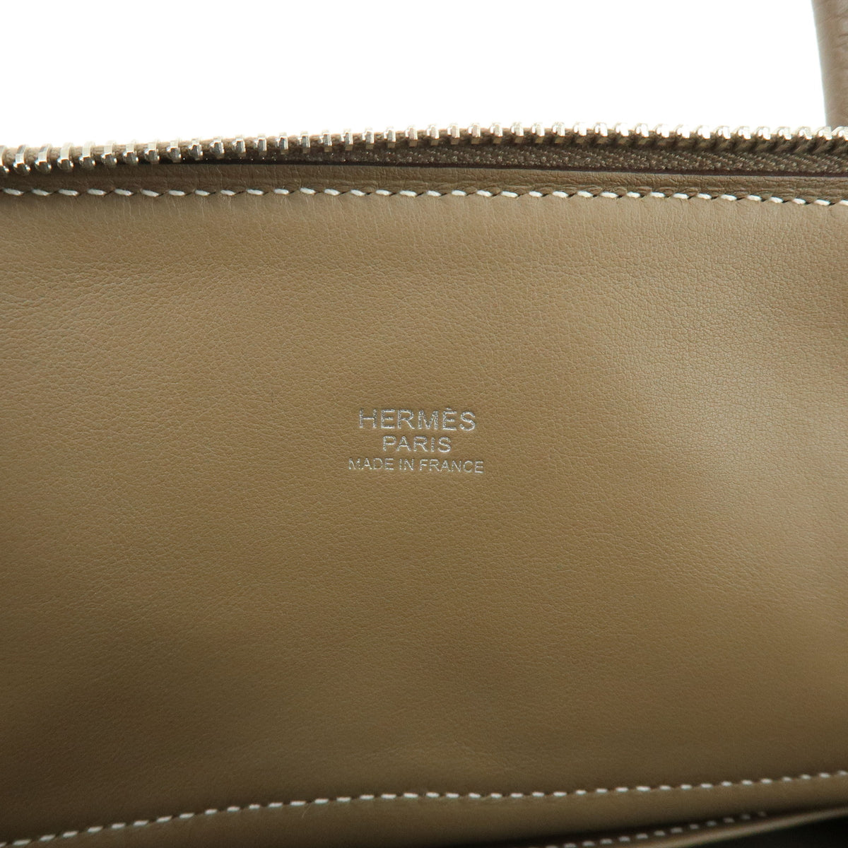 HERMES Blolide 31 Taurillon Clemence 2Way Bag Hand Bag C Stamped Etoupe