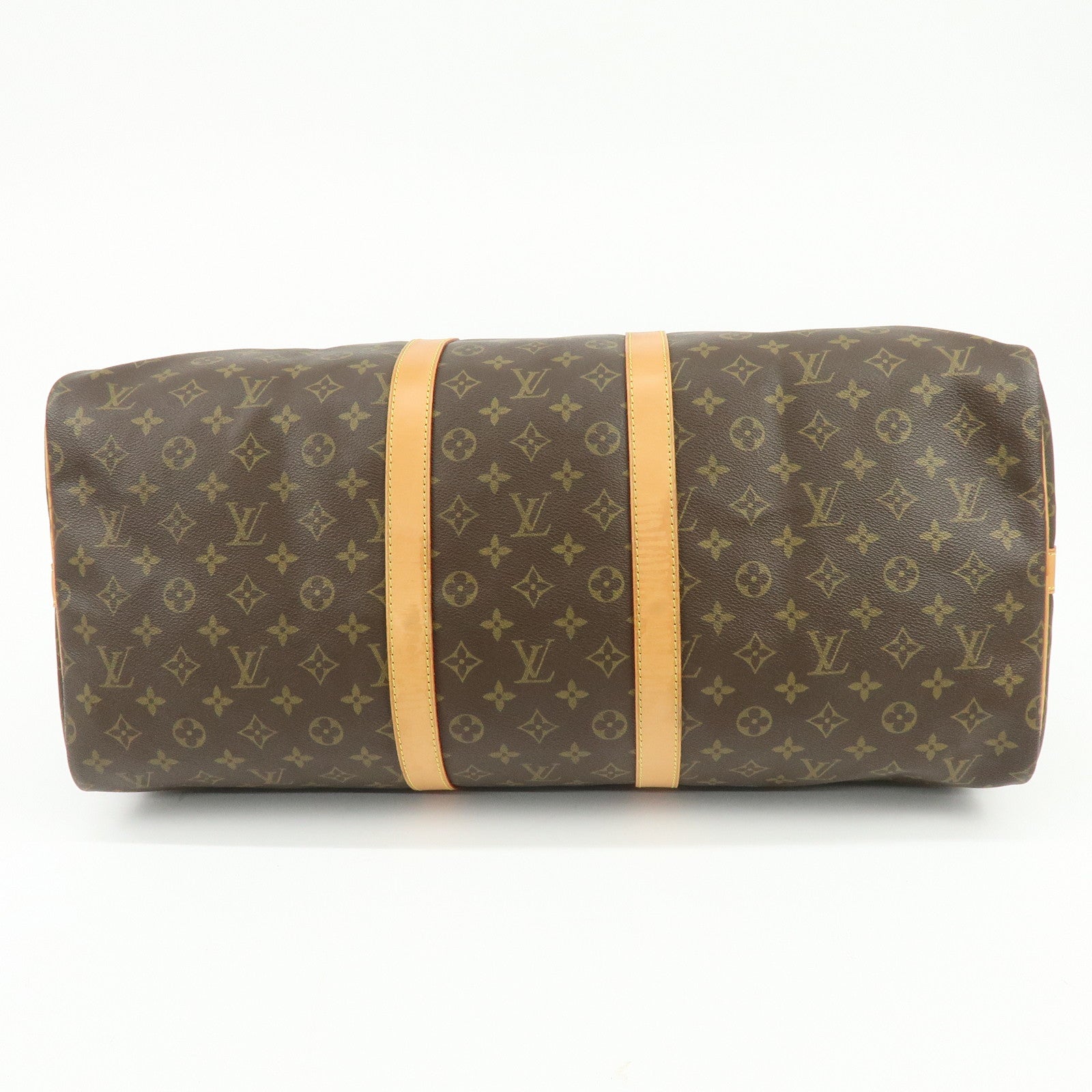Louis Vuitton Keep All Bandouliere 55 Boston Bag Hand Bag Brown M41414
