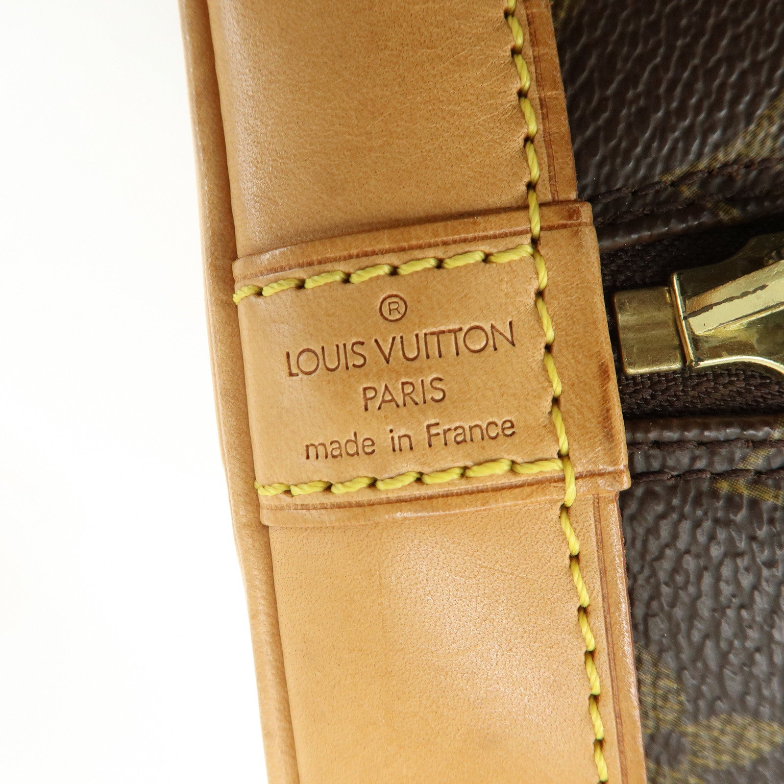 Louis Vuitton Monogram Alma PM Canvas Leather Hand Bag Brown M51130