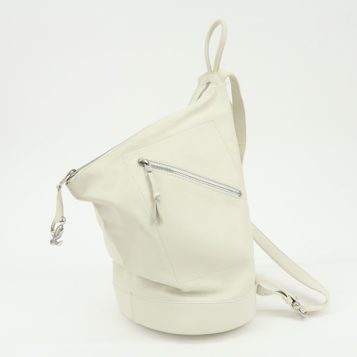 LOEWE Anton Leather Backpack Rucksack Ivory