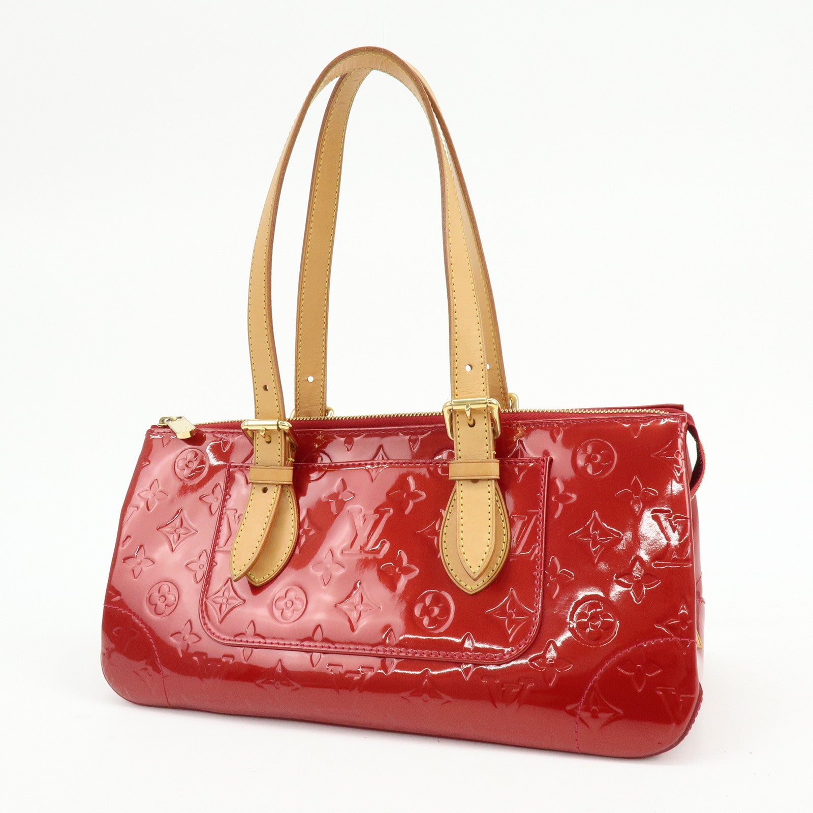 Louis Vuitton Vernis Rosewood Avenue Hand Bag Pomme D'Amour M93507
